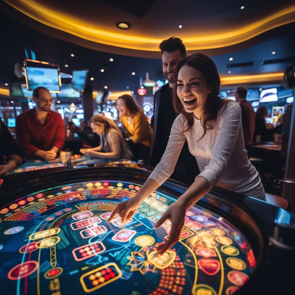 Meja Texas Hold'em Bonus di hino99 menampilkan kartu hole, flop, dan pot